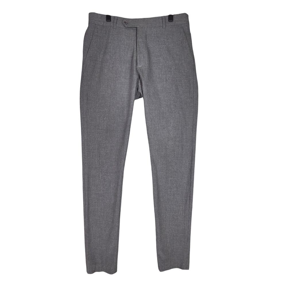 BURBERRY LIMITED EDITION GRAY WOOL DRESS TROUSERS – MEN’S 38/50 – TAILORED PANTS